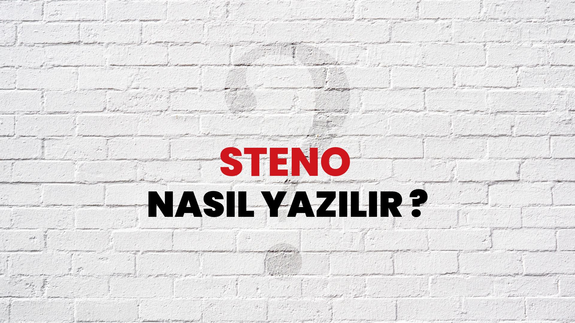 Steno Nasıl Yazılır? TDK ile Steno Doğru Yazılışı Nedir? - Habertürk