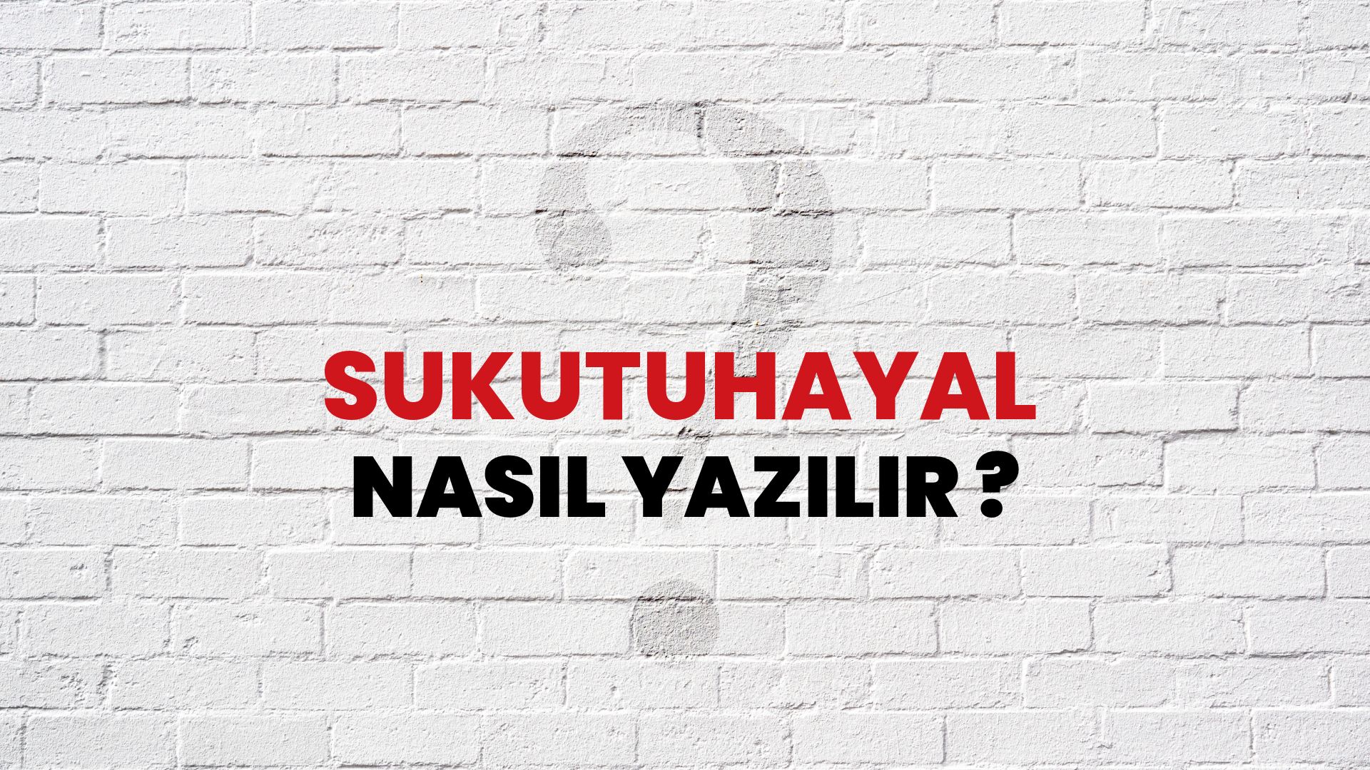 Sukutuhayal Nasıl Yazılır? TDK ile Sukutuhayal Doğru Yazılışı Nedir?