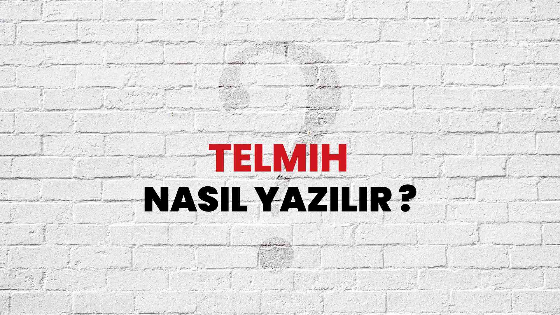 Telmih Doğru Yazımı Nedir? TDK ile Telmih Kelimesinin Doğru Yazılışı!