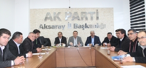 AKSARAY AK PARTİ TEŞKİLATI KÖY MUHTARLARI İSTİŞARE TOPLANTISI YAPTI
