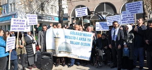 Gölbaşı'nda 'Kudüs' tepkisi