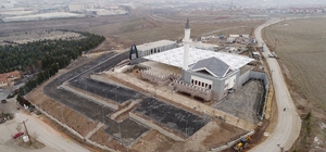 Çimşit Mezarlığı'ndaki cami ve tesislerde son rötuşlar