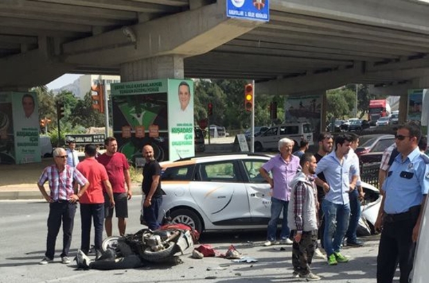 Kusadasi Nda Trafik Kazasi 1 Yarali Aydin Haberleri