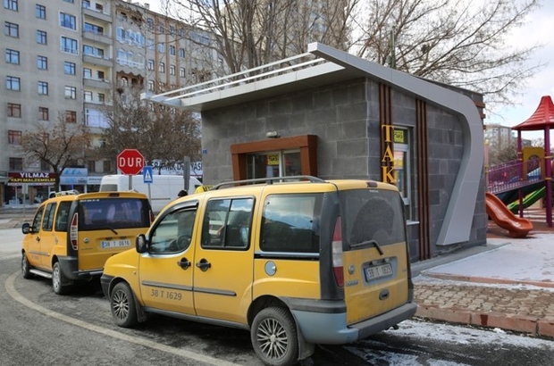 melikgazi den 3 ayri semtte 3 adet taksi duragi kayseri haberleri