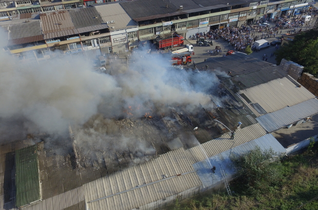 Karabük'te iş yeri yangını