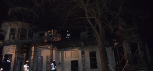 Beykoz'da ahşap köşkte yangın