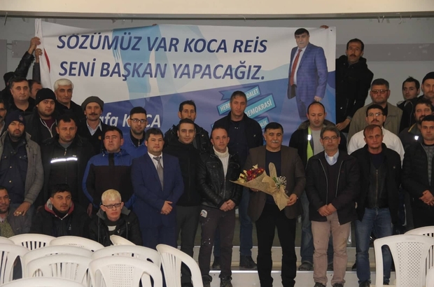 Iscilerden Baskan Koca Ya Pankartli Tesekkur Kutahya Haberleri