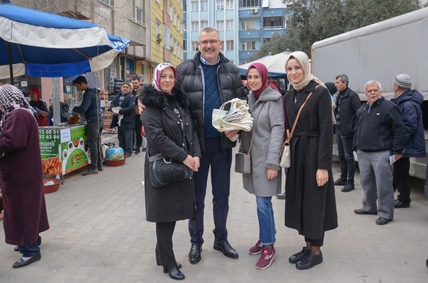 Mobil Baskan Pazaryerinde Bez Torba Dagitti Bursa Haberleri