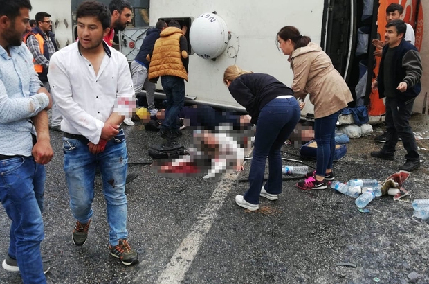 Milas Ta Yolcu Otobusu Devrildi Olu Ve Yaralilar Var Mugla Haberleri