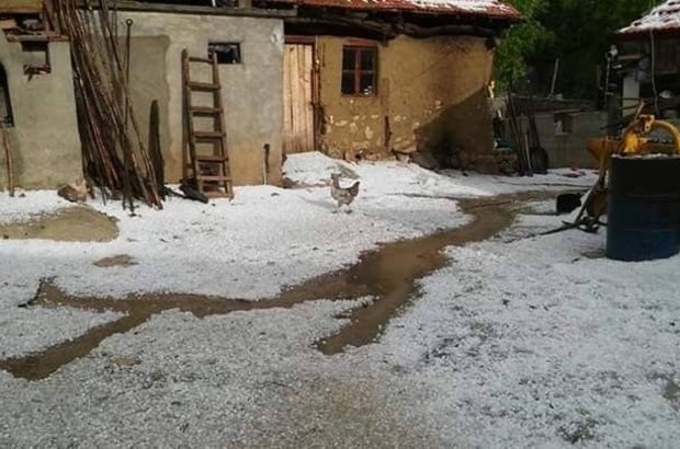 Amasya da 10 köyü dolu vurdu