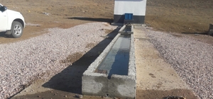 Aksaray'da köylere hayvan içme suyu tesisi yapıldı