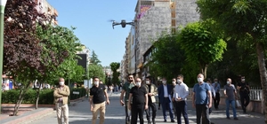 Siirt'te drone ile maske denetimi yapıldı