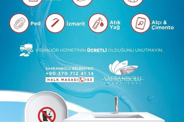 safranbolu belediyesinden kanalizasyon