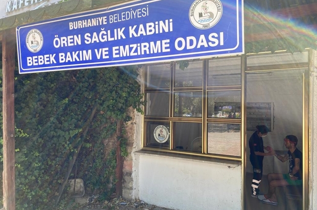 oren sahilinde saglik kabini hizmete girdi balikesir haberleri