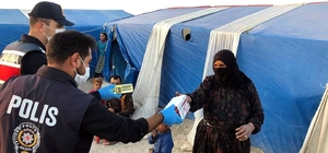 Mevsimlik tarım işçilerine maske ve dezenfektan