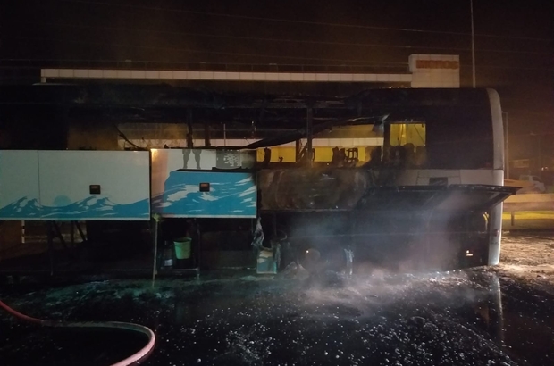 Tekirdag Da Yolcu Otobusunden Yangin Tekirdag Haberleri