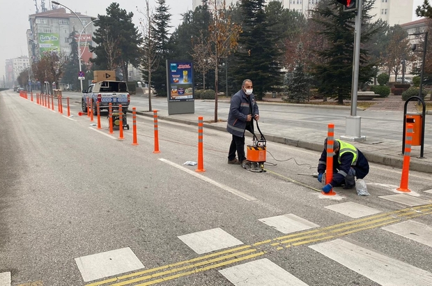 Corum Da Gazi Caddesine Bisiklet Yolu Yapiyor Corum Haberleri