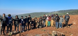 Afyonkarahisar'ın dağları Diyarbakırlı işçilerin emekleri ile yeşillenecek
