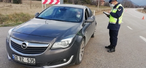 Burdur'da Jandarmadan trafik denetimi