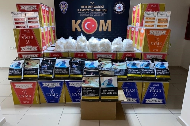 nevsehir de 670 bin adet makaron 30 kilo tutun ele gecirildi nevsehir haberleri