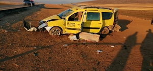 Konya'da ticari taksi şarampole devrildi: 1 ölü, 5 yaralı