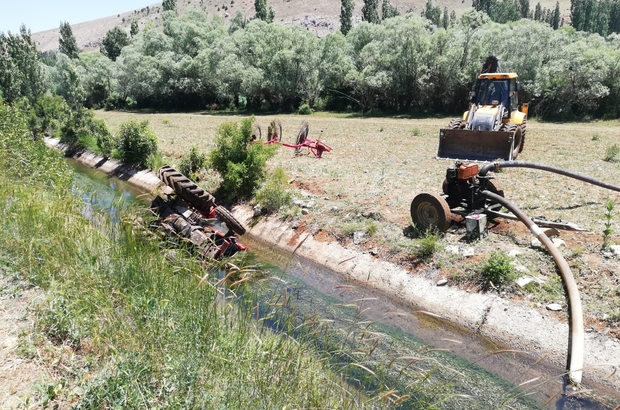 traktor sulama kanalina yuvarlandi 1 olu 2 yarali kayseri haberleri