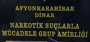 Dinar’da polis düzenlediği operasyonda eroin ele geçirdi