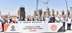 Karatay Belediyesi 8 sosyal tesisin daha temelini attı