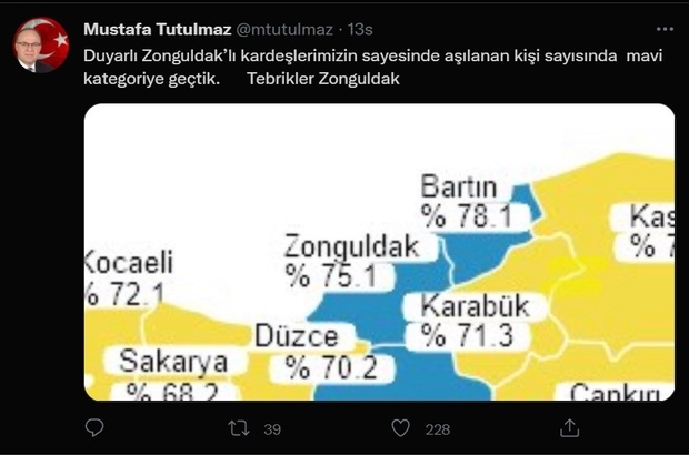 Zonguldak Asi Haritasinda Maviye Dondu Zonguldak Haberleri