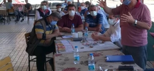 Elma hasadı öncesi çiftçilere eğitm verildi