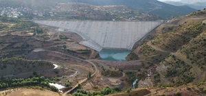 Afşar Hadimi Barajı'nda su tutuldu