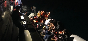 Çanakkale açıklarında 38 düzensiz göçmen kurtarıldı