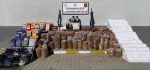 Erzurum'da kaçakçılar Jandarmadan kaçamadı