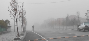 Çekerek’te sabah saatlerinde yoğun sis etkili oldu