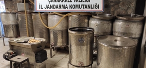 Çanakkale’de 7 bin 580 litre sahte alkollü içki ele geçirildi
