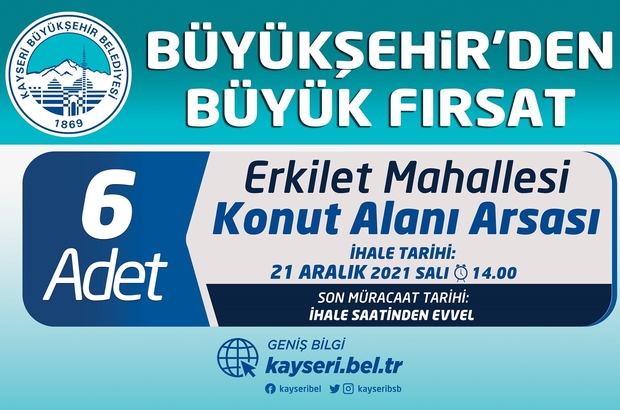 buyuksehir den konut arsasi ihalesi kayseri haberleri