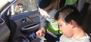 Jandarma trafik ekipleri, MS hastası çocuğun hayalini gerçeğe dönüştürdü
