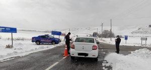 Aksaray'da jandarma ekipleri kış denetiminde