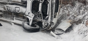 Şırnak’ta kar yağışı kazaya neden oldu: 5 yaralı