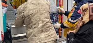 Jandarma  yaşlı kadın için seferber oldu