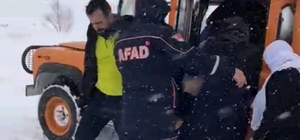 Siverek-Çermik yolunda mahsur kalan 23 yolcu AFAD tarafından kurtarıldı