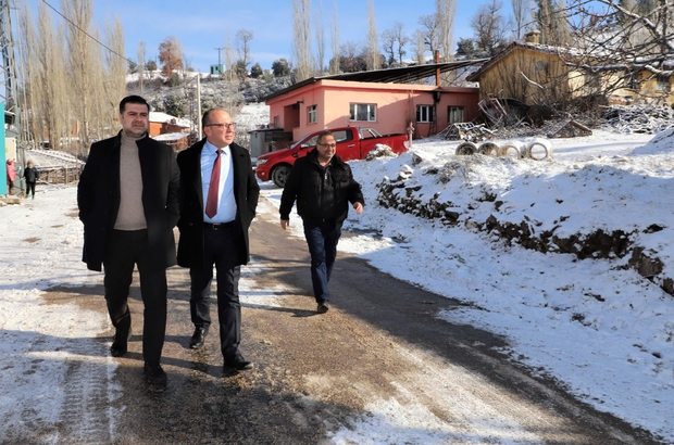 Başkan Akın kar yağışından etkilenen mahalleleri ziyaret etti