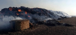 Yozgat'ta bin 500 saman balyası küle döndü