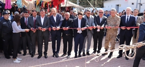 Polateli ilçesinde ilk kez halk pazarı açıldı