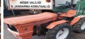 Traktörü çalıp galeriye satan 4 kişi tutuklandı