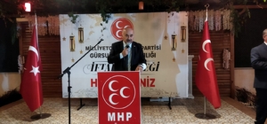 MHP'li Vahapoğlu: "Müptezel takımının sonu hüsran olacak"
MHP Bursa Milletvekili Mustafa Hidayet Vahapoğlu:
"15 Temmuz’u kurgulayanlar, yarım kalanı tamamlamak için içerdeki işbirlikçileriyle ekonomik, siyasi ve diplomatik saldırganlıklarından vazgeçmiyor"