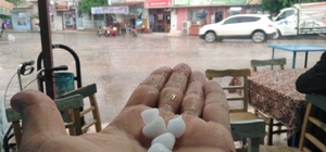 Gaziantep'te dolu yağışı etkili oldu