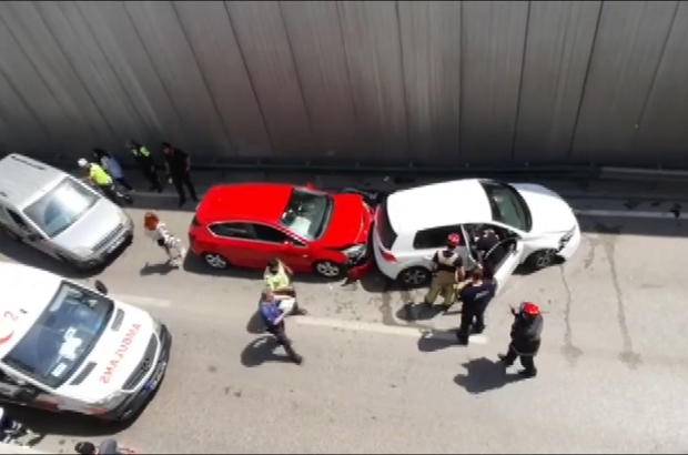 Bursa'da zincirleme kaza: 1 yaralı