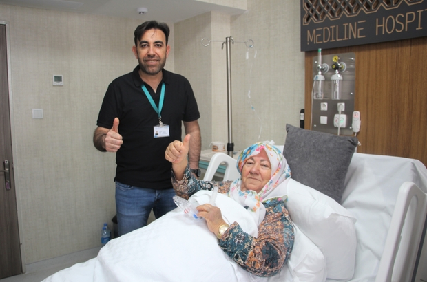 71 yaşında 136 kiloya ulaşan Nezaket teyze, sağlığına Elazığ'da kavuştu