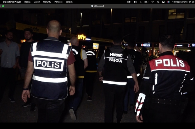 Bursa polisinden huzur denetimi; toplam 26 bin 166 lira cezai işlem uygulandı